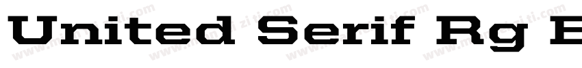 United Serif Rg Bk R字体转换